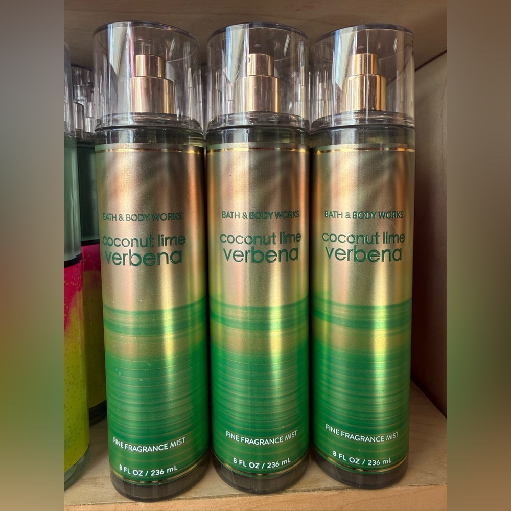 3 Bath & Body Works Coconut Lime Verbena  - Green